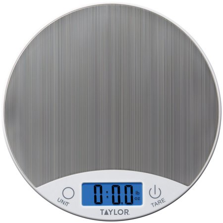 TAYLOR PRECISION PRODUCTS Stainless Steel Digital 11 lb. Capacity Kitchen Scale 389621